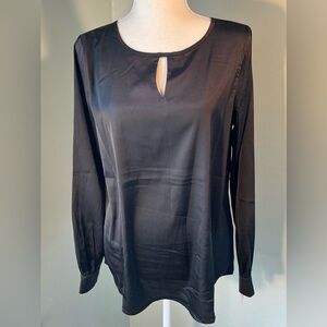 Chadwicks Black Keyhole Blouse